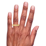 Photo of Boundless 1/8 ct tw. Diamond Wedding Band Set 14K Yellow Gold [BT518YL] [HT-3]
