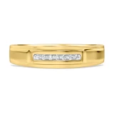 Photo of Boundless 1/8 ct tw. Diamond Wedding Band Set 14K Yellow Gold [BT518YL]