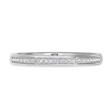 Photo of Delphine 1/5 ct tw. Diamond Same Sex Ladies Band Set 14K White Gold [BT871WL]