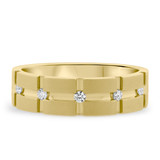 Photo of Wyatt 1/7 ct tw. Diamond Mens Band 14K Yellow Gold [BT660YM]