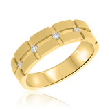 Photo of Wyatt 1/7 ct tw. Diamond Mens Band 14K Yellow Gold [BT660YM]