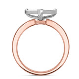 Photo of Valentina 1/3 ct tw. Diamond Heart Cluster Engagement Ring 14K Rose Gold [BT418RE-C035]