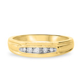 Photo of Zara 1/4 Carat T.W. Diamond Round Cluster Bridal Set 10K Yellow Gold [BT417YL]