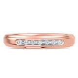Photo of Effete 1/6 ct tw. Diamond Wedding Band Set 14K Rose Gold [BT521RL]