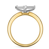 Photo of Valentina 5/8 CT. T.W. Diamond Heart Cluster Bridal Set 10K Yellow Gold [BT418YE-C035]