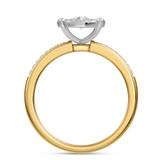 Photo of Collins 1/2 ct tw. Diamond Round Cluster Engagement Ring 14K Yellow Gold [BT419YE-C036]