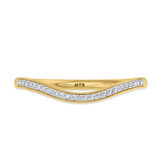 Photo of Diantha 1/5 ct tw. Diamond Same Sex Ladies Band Set 10K Yellow Gold [BT873YL]