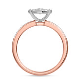 Photo of Collins 7/8 CT. T.W. Diamond Round Cluster Bridal Set 10K Rose Gold [BT419RE-C036]