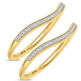 Photo of Diantha 1/5 ct tw. Diamond Same Sex Ladies Band Set 14K Yellow Gold [WL873Y]