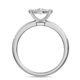 Photo of Collins 7/8 CT. T.W. Diamond Round Cluster Bridal Set 10K White Gold [BT419WE-C036]