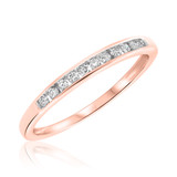 Photo of Culvera 1/7 ct tw. Diamond Ladies Band 10K Rose Gold [BT585RL]