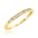 Photo of Culvera 1/7 ct tw. Diamond Ladies Band 10K White Gold [BT585WL]