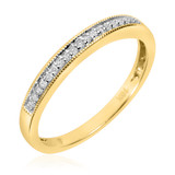 Photo of Princess Oshun 1/4 ct tw. Diamond Wedding Band Set 14K Yellow Gold [BT529YL]