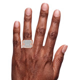 Photo of Beau 1/2 CT. T.W. Diamond Princess Cluster Bridal Set 10K Rose Gold [BR421R-C028] [HT-4]
