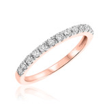 Photo of Elle 1/3 cttw Ladies Band 14K Rose Gold [BT586RL]