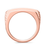 Photo of Beau 1/2 CT. T.W. Diamond Princess Cluster Bridal Set 14K Rose Gold [BT421RL]