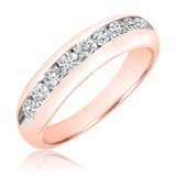 Photo of Bonny 1 1/6 ct tw. Diamond Wedding Band Set 14K Rose Gold [BT533RM]