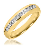 Photo of Luna 7/8 ct tw. Diamond Wedding Band Set 10K Yellow Gold [BT505YM]