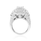 Photo of Etta 4 3/4 ct tw. Diamond Princess Cluster Trio Set 14K White Gold [BT410WE-C000]