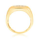 Photo of Etta 4 3/4 ct tw. Diamond Princess Cluster Trio Set 14K Yellow Gold [BT624YM]