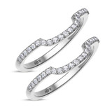 Photo of Evanthe 1/3 ct tw. Diamond Same Sex Ladies Band Set 10K White Gold [WL891W]