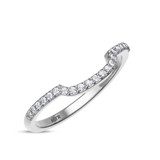 Photo of Evanthe 1/3 ct tw. Diamond Same Sex Ladies Band Set 10K White Gold [BT891WL]