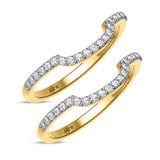 Photo of Evanthe 1/3 ct tw. Diamond Same Sex Ladies Band Set 14K Yellow Gold [WL891Y]