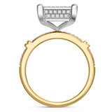 Photo of Amity 3/4 Carat T.W. Diamond Princess Cluster Bridal Set 14K Yellow Gold [BT425YE-C028]