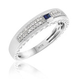 Photo of Lyra 1/4 ct tw. Diamond Mens Band 14K White Gold [BT863WM]