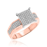 Photo of Winsome 2/3 ct tw. Diamond Princess Cluster Trio Set 10K Rose Gold [BT413RE-C032]