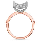 Photo of Affinity 3/4 CT. T.W. Diamond Fancy Cluster Bridal Set 10K Rose Gold [BT427RE-C034]