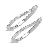 Photo of Erica 1/3 ct tw. Diamond Same Sex Ladies Band Set 10K White Gold [WL893W]