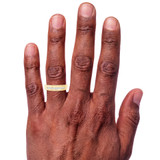 Photo of Encina 3/8 ct tw. Diamond Same Sex Mens Band Set 14K Yellow Gold [BT501YM] [HT-3]