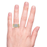 Photo of Gracie 5/8 ct tw. Diamond Round Cluster Trio Set 14K Yellow Gold [BR414Y-C037] [HT]