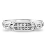 Photo of Bexley 5/8 ct tw. Diamond Same Sex Mens Band Set 14K White Gold [BT503WM]