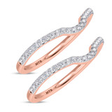 Photo of Kantuta 1/3 ct tw. Diamond Same Sex Ladies Band Set 10K Rose Gold [WL896R]