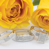 Photo of Kalila 1/2 ct tw. Diamond Fancy Cluster Trio Set 14K Rose Gold [BT416R-C027]
