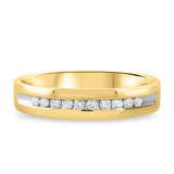Photo of Serenity 1/4 ct tw. Diamond Wedding Band Set 14K Yellow Gold [BT532YM]