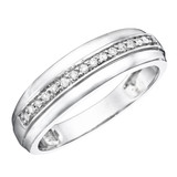 Photo of Piper 3/8 ct tw. Diamond Wedding Band Set 14K White Gold [BT114WM]