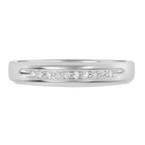 Photo of Gaia 1/8 ct tw. Diamond Same Sex Mens Band Set 10K White Gold [BT506WM]