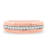 Photo of Demi 3/8 ct tw. Diamond Wedding Band Set 10K Rose Gold [BT114RM]