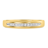 Photo of Gaia 1/8 ct tw. Diamond Same Sex Mens Band Set 14K Yellow Gold [BT506YM]