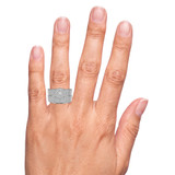 Photo of Collins 1 1/3 ct tw. Diamond Round Cluster Trio Set 10K White Gold [BR419W-C036] [HT-2]