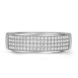 Photo of Collins 1 1/3 ct tw. Diamond Round Cluster Trio Set 10K White Gold [BT419WL]