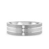 Photo of Jaxson 1/10 ct tw. Diamond Ladies Band 10K White Gold [BT659WL]