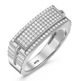 Photo of Maeve 1 1/4 ct tw. Diamond Princess Cluster Trio Set 14K White Gold [BT420WM]