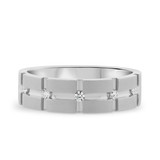 Photo of Wyatt 1/7 ct tw. Diamond Ladies Band 10K White Gold [BT660WL]