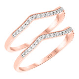 Photo of Blair 1/3 ct tw. Diamond Same Sex Ladies Band Set 14K Rose Gold [WL915R]
