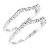 Photo of Blair 1/3 ct tw. Diamond Same Sex Ladies Band Set 14K White Gold [WL915W]