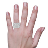 Photo of Beau 3/4 ct tw. Diamond Princess Cluster Trio Set 14K White Gold [BR421W-C028] [HT]